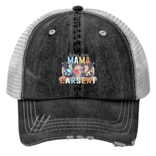 Discover BlueyDad Mama Car Seat Print Trucker Hat