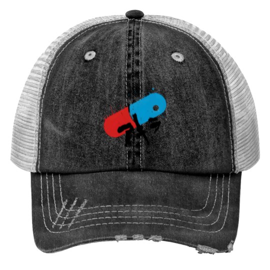 Discover Akira Pill Print Trucker Hats
