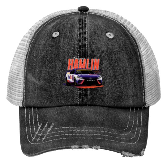 Discover Denny Hamlin Print Trucker Hats