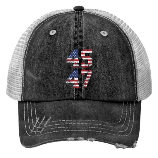 Discover Trump 2024 Printed Trucker Hats - Supporter Gift