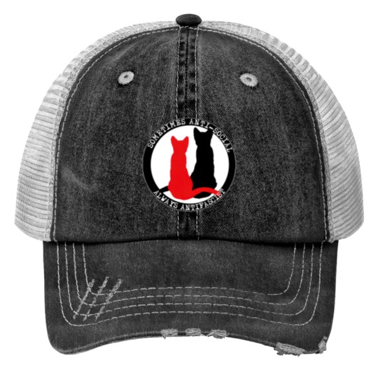 Discover Antifa Cats Print Trucker Hats
