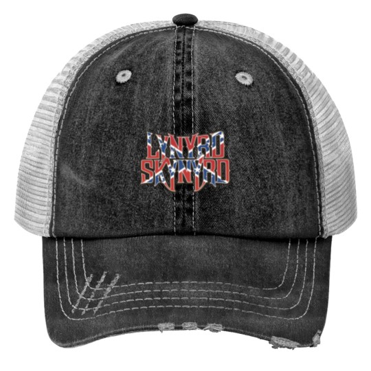 Discover Lynyrd Skynyrd Print Trucker Hats - Vintage Rock Music - Print Trucker Hats