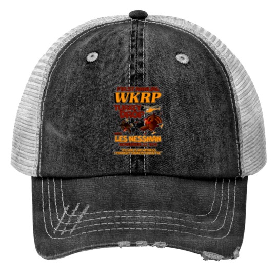 Discover Thanksgiving 1st Annual WKRP Turkey Drop Print Trucker Hats
