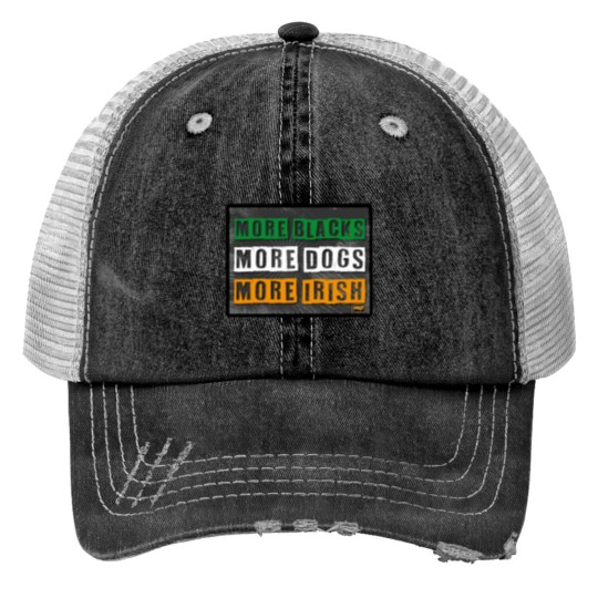 Discover Get Funct More Pets Print Trucker Hats