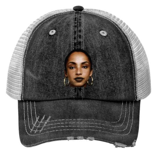 Discover Rare Sade Adu Face Print Trucker Hats Collection Singer Unisex Print Trucker Hats