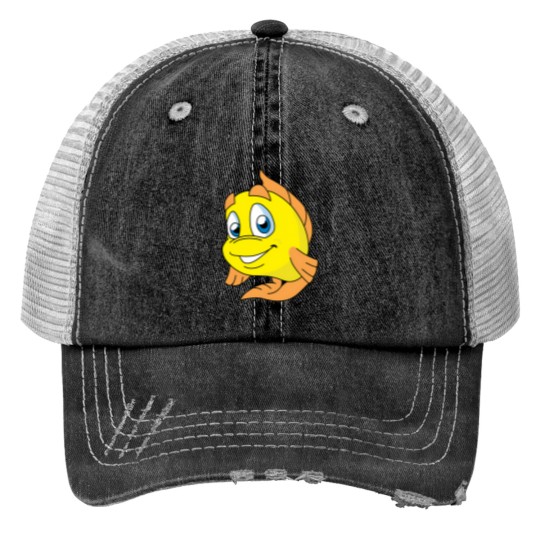 Discover Freddi Fish Print Trucker Hats