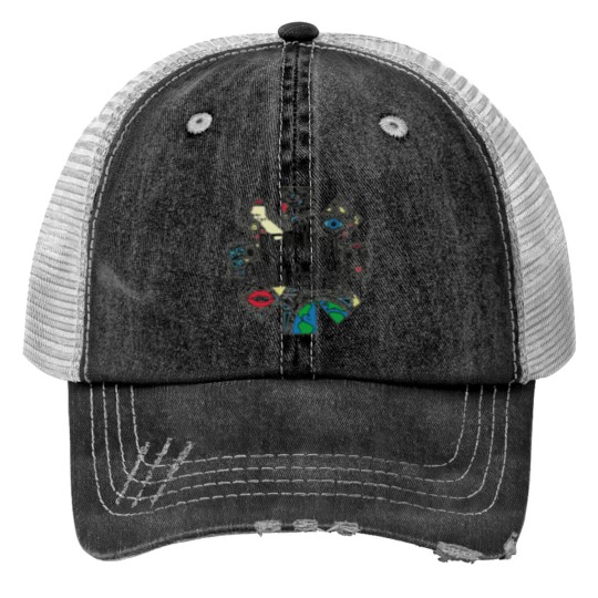 Discover Vintage Red Hot Chili Peppers Concert Print Trucker Hats