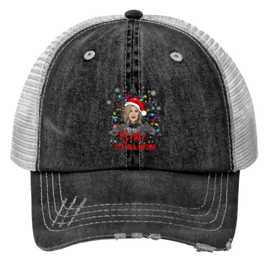 Discover Bebe Cold Outside Print Christmas Trucker Hats - Moira Rose Schitt's Creek Collection