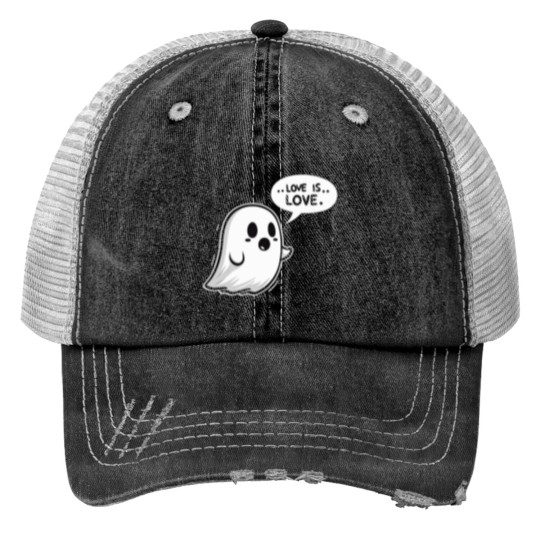 Discover ghosts Pulsating with the Colors loves nostalgias and Hope Print Trucker Hats