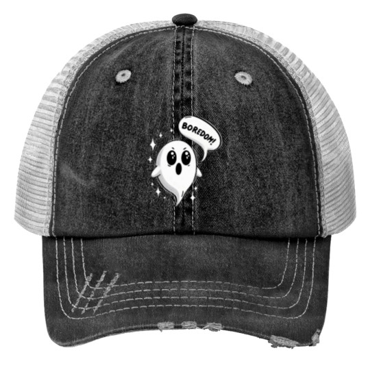 Discover ghosts Pulsating with the Colors Boredom nostalgias and Hope Print Trucker Hats