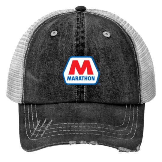 Discover Marathon Oil Racing Lubricant Seghosamdes Print Trucker Hats