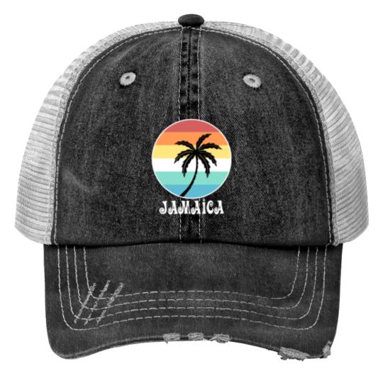 Discover Jamaica Print Trucker Hats