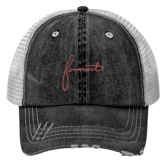 Discover Feminist Print Trucker Hats