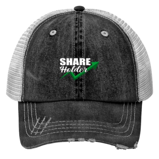 Discover Stock Market Print Trucker Hats