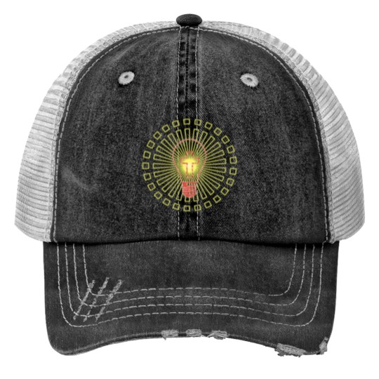 Discover Be A Light Print Trucker Hats