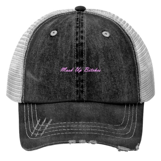 Discover Mask up Bitches Print Trucker Hats