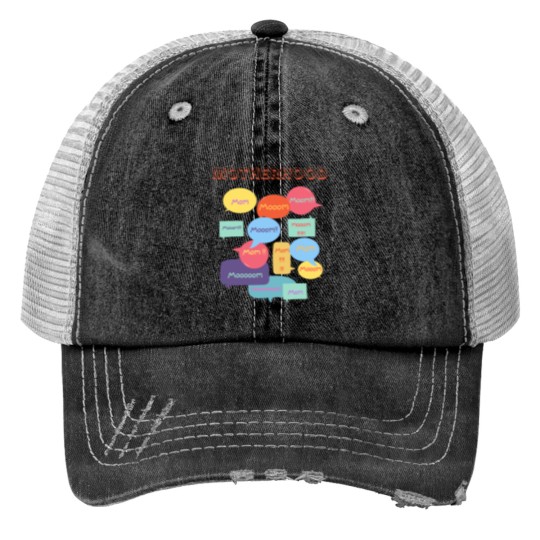 Discover Motherhood Mom Print Trucker Hats
