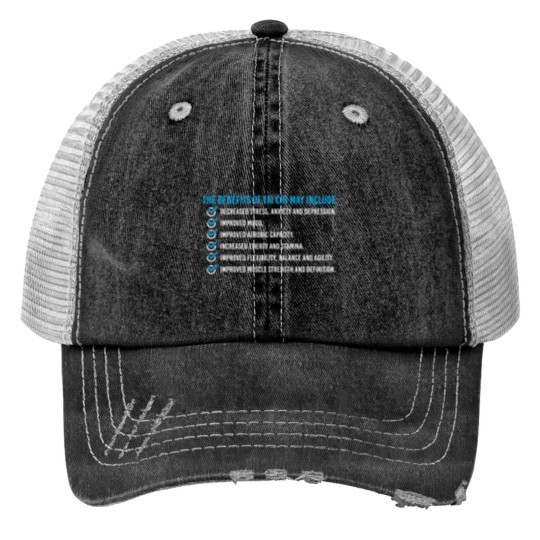 Discover Benefits Of Tai Chi May Include Kung Fu Martial Print Trucker Hats