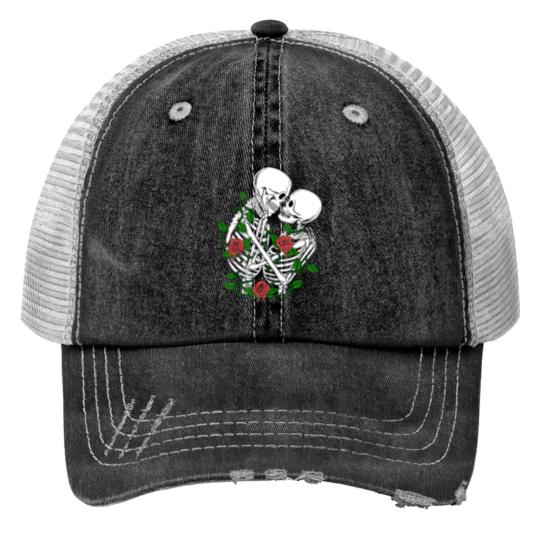 Discover Skulls Lover Print Trucker Hats