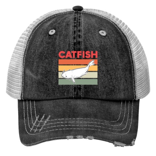Discover Catfish Print Trucker Hats