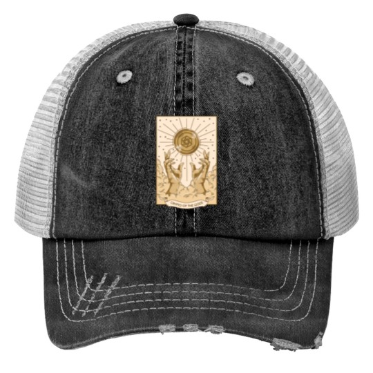 Discover Constellation Crypto of the Gods Print Trucker Hats