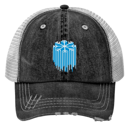 Discover Snowflake 3D Print Trucker Hats