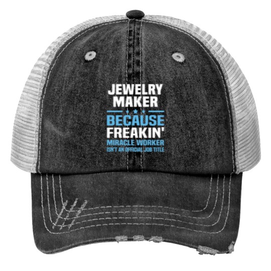 Discover Jewelry Maker Print Trucker Hats