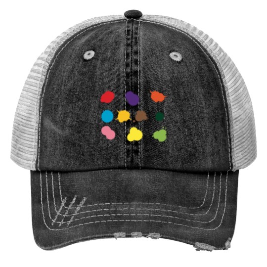 Discover Splat Collection Print Trucker Hats