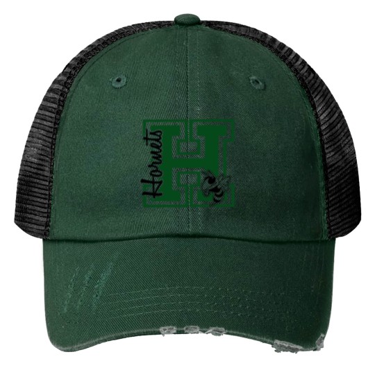 Discover Hornets Print Trucker Hats, Hornets Spirit Print Trucker Hats