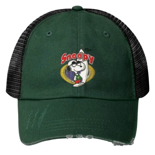 Discover Vintage 90s Snoopy Knotts Berry Farm Print Trucker Hats