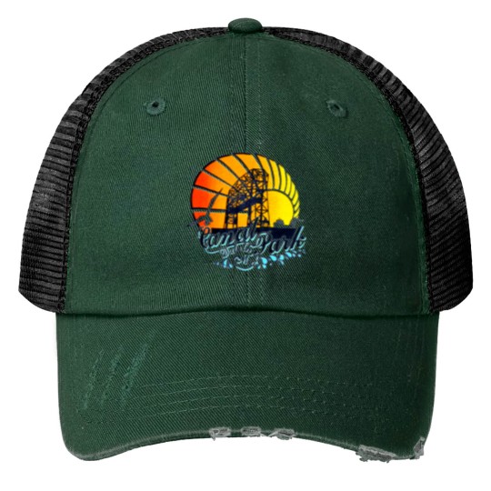 Discover Canal Park Duluth - Minnesota - Print Trucker Hats