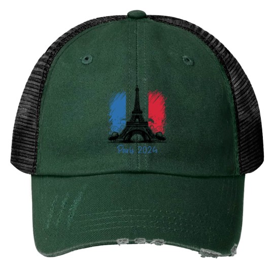 Discover Summer Games, 2024 Paris Olympics, France Print Trucker Hats