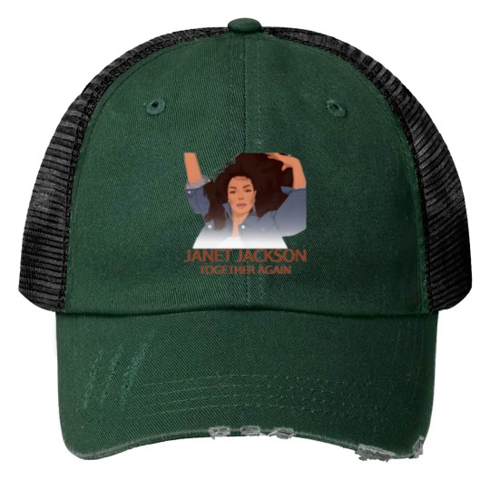 Discover Janet Jackson Tour 2023 Print Trucker Hat