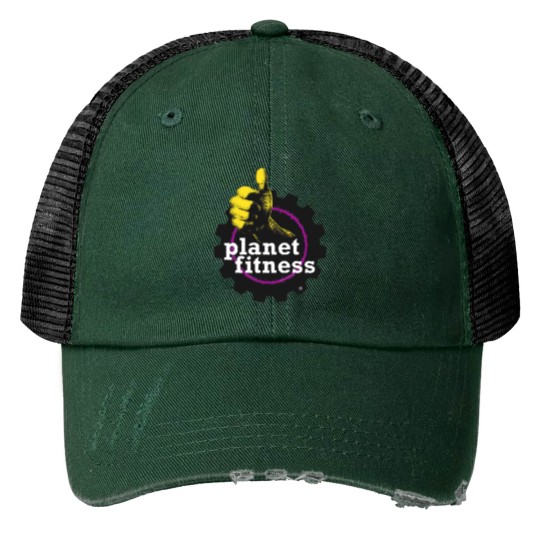 Discover Planet Fitness Print Trucker Hats