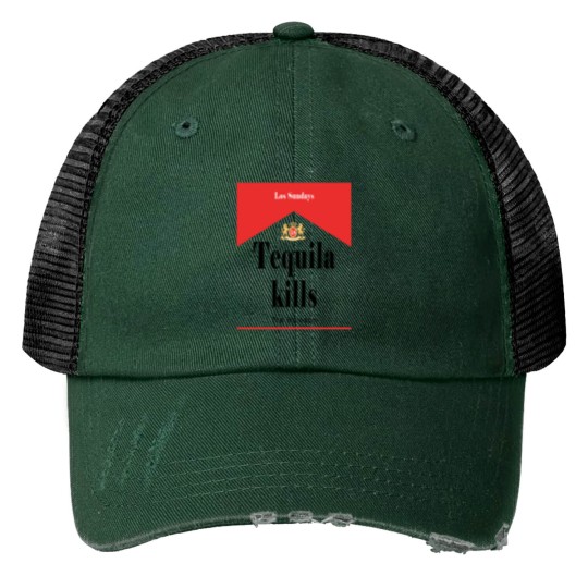 Discover Los Sundays Tequila Kills the Boredom Print Trucker Hats