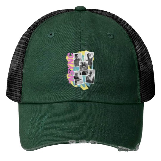Discover Vintage NSYNC No Strings Attached Black Print Trucker Hats