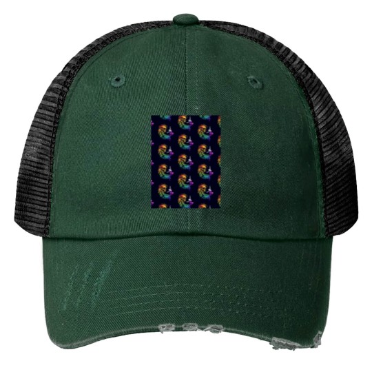Discover Dance With deaths Print Trucker Hats