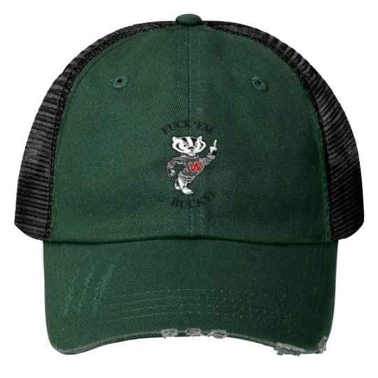 Discover Fck Em BUCKYY Bn Print Trucker Hats