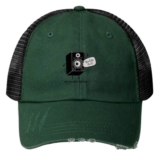 Discover Motivational Speaker Print Trucker Hats