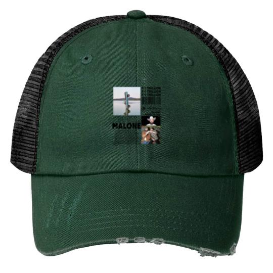 Discover Post Malone Print Trucker Hats, F-1 Trillion Album Vintage Print Trucker Hats