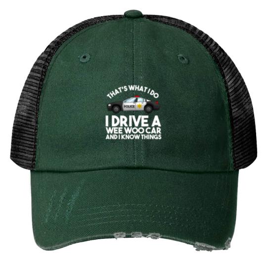Discover Funny Police Officer Gift For Cop Law Enforcement Men Women Print Trucker Hats