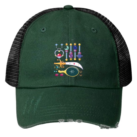 Discover Sailor Moon Print Trucker Hat