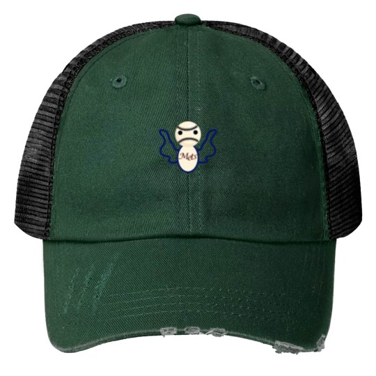 Discover Creepy Mets Print Trucker Hats