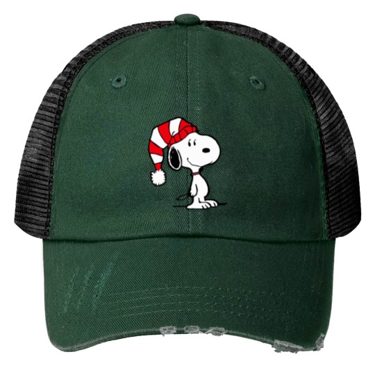 Discover Snoopy Christmas Print Trucker Hats