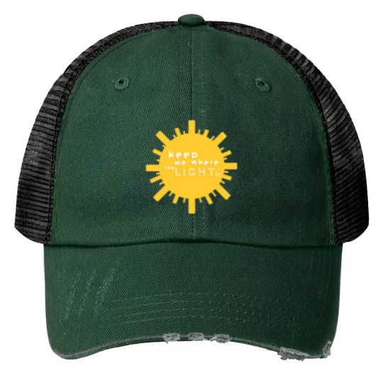 Discover keep me where the light is - version 2 Print Trucker Hats