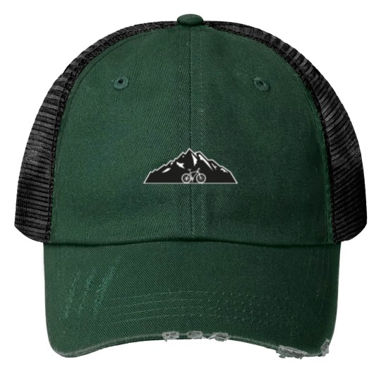 Discover Mountain biking pullover Print Trucker Hats for cyclists