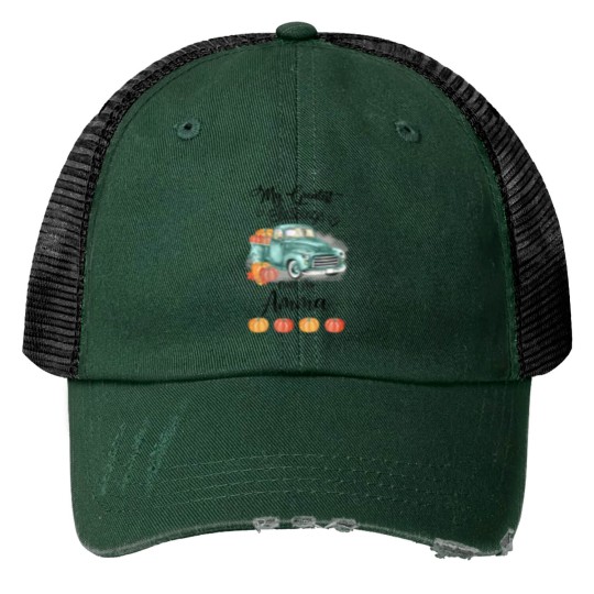Discover Womens My Greatest Blessings Call Me Amma Bumpkin Print Trucker Hats