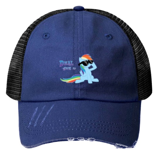 Discover My Little Pony Rainbow Dash Deal With It Print Trucker Hat
