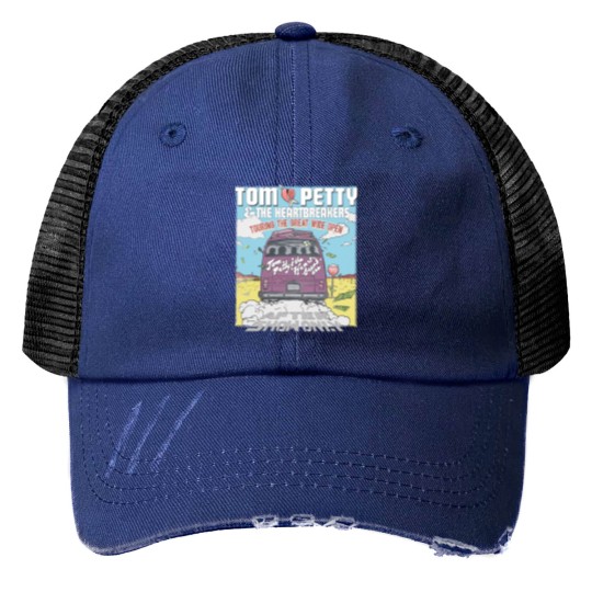 Discover Tom Petty & the Heartbreakers Touring the Great Wide Open Rock Music Print Trucker Hats