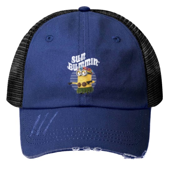 Discover Despicable Me Minions Bob Sun Bummin Hula Graphic Print Trucker Hats